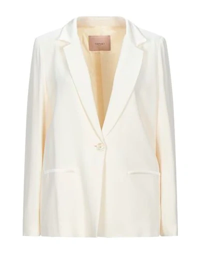 Twinset Suit Jackets In White