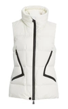 Moncler Atka Quilted Down Ski Vest In White