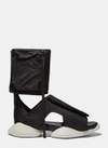 RICK OWENS X adidas Men’s Velcro Strap RO Cargo Sandals in Black
