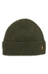 POLO RALPH LAUREN SIGNATURE MERINO CUFF BEANIE,PC0490