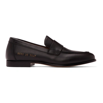 Common Projects Loafer Loafers In Black Leather In 7547 Black