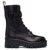 VALENTINO GARAVANI VALENTINO BLACK VALENTINO GARAVANI CAMPSITE COMBAT BOOTS