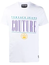 VERSACE JEANS COUTURE SHORT-SLEEVED LOGO PRINT T-SHIRT