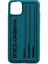 DOLCE & GABBANA TAG-STYLE IPHONE 11 PRO MAX CASE