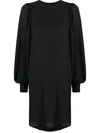 Blanca Vita Altea Long-sleeved Dress In Black
