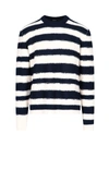 DIESEL DIESEL STRIPED CREWNECK SWEATER