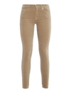 7 FOR ALL MANKIND STRETCH THE SKINNY TROUSERS IN BEIGE