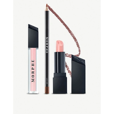 Morphe Out & A Pout Lip Trio Worth £30 In Blushing Nude