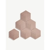 AREAWARE TABLE TILES CONCRETE AND CORK COASTERS SET OF SIX,R00109429