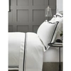 The White Company White Cavendish Egyptian Cotton King Duvet Cover 235x290cm Emperor In White