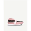 FENDI BOYS PINK COMB KIDS LOVE LOW PULL-ON KNITTED TRAINERS AGE 6-7 YEARS 12.5,R00001387