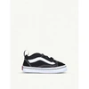 VANS VANS BOYS BLK/WHITE KIDS OLD SKOOL CANVAS AND LEATHER TRAINERS 6 MONTHS,34820349
