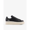 ADIDAS Y3 HICHO LEATHER PLATFORM TRAINERS,R03654259