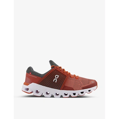 On-running Cloudswift Mesh And Shell Mid-top Trainers In Rust Rock