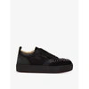CHRISTIAN LOUBOUTIN HAPPYRUI SPIKES FLAT GLIT MIMO/SUEDE/CLF,R01812011