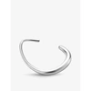 Georg Jensen Sterling Silver Offspring Cuff Bangle Bracelet In Silver