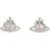 Vivienne Westwood Jewellery Womens Rhodium Lorelei Silver-toned Brass Stud Earrings
