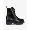 CLAUDIE PIERLOT ANNA LACE-UP LEATHER ANKLE BOOTS,R03631390