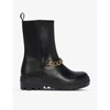 CLAUDIE PIERLOT ALEGRIA CHAIN-EMBELLISHED LEATHER BOOTS,R03631391