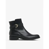 LK BENNETT ANNIE BUCKLE-DETAIL LEATHER ANKLE BOOTS,R03657768