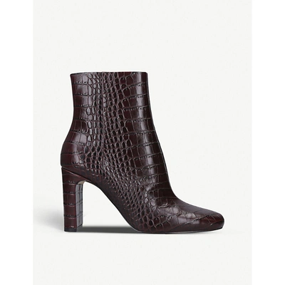 Aldo Torfiviel Leather Ankle Boots In Brown