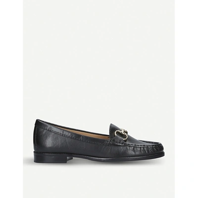Carvela Comfort Click Leather Loafers In Blk/other