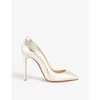 CHRISTIAN LOUBOUTIN PIGALLE FOLLIES 100 COCCO METALLO PLATIN,R01799711