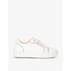 CHRISTIAN LOUBOUTIN VIEIRISSIMA FLAT CALF/PATENT BIANCO/MULT,R01807811