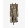 ZADIG & VOLTAIRE LEO LEOPARD-PRINT SATIN DRESS,R00119326