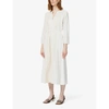 WHISTLES WOMENS WHITE EMBROIDERED COTTON DRESS 10,R03677206