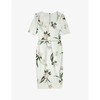 TED BAKER ELDERFLOWER BELTED BODYCON DRESS,R03663094