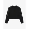 THE KOOPLES STAR-EMBROIDERED WOOL AND CASHMERE-BLEND JUMPER,R03638723