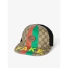 GUCCI Fake/Not brand-patch cotton-blend baseball cap,R03676489