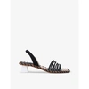 JACQUEMUS LES SANDALES VALERIE LEATHER HEELED SANDALS,R03658801