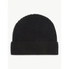 JOHNSTONS RIBBED CASHMERE BEANIE HAT,R03663932