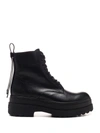 RED VALENTINO REDVALENTINO LACE UP COMBAT BOOTS