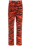 ATTICO THE ATTICO TIGER PRINT TROUSERS