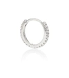 Maria Tash Eternity 18kt White Gold Single Earring With Diamonds In Silver