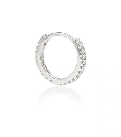 Maria Tash Eternity 18kt White Gold Single Earring With Diamonds