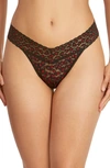 Hanky Panky Women's Cross Dye Leopard-print Original Thong In Black/red
