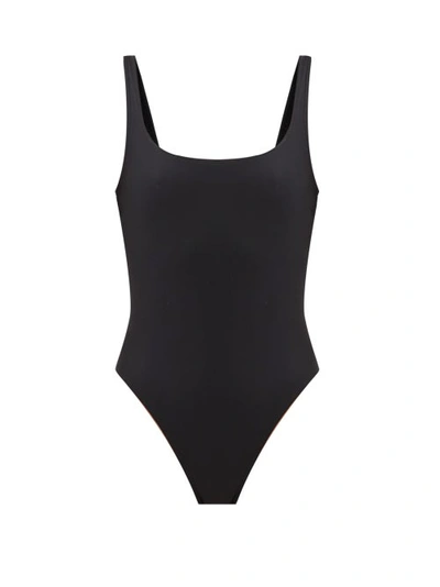 Matteau Women's Square-neck One-piece Swimsuit In White,black