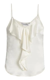 MAX MARA EDILE RUFFLED SILK CAMISOLE