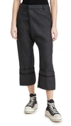 R13 TAILORED CROSSOVER trousers WITH WIDE CUFF,RTHIR20985