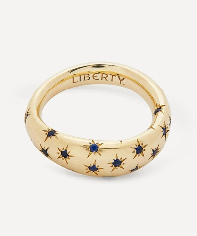 Liberty 9ct Gold Handmade Ianthe Star Blue Sapphire Ring
