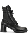 ANN DEMEULEMEESTER LACE-UP ANKLE BOOTS