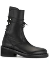 ANN DEMEULEMEESTER LACE-UP ANKLE BOOTS