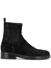 ANN DEMEULEMEESTER SUEDE ANKLE BOOTS