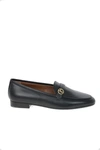 GIORGIO ARMANI GIORGIO ARMANI WOMEN'S BLACK LEATHER LOAFERS,X1A053XC97600002 36.5