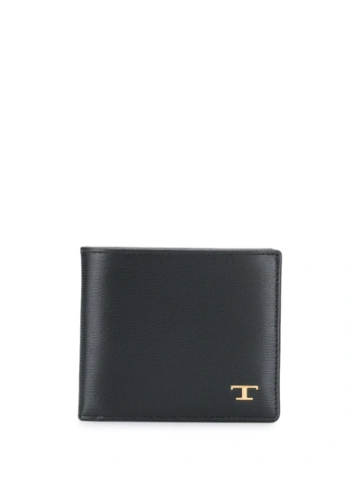 Tod's Leather Billfold Wallet In Black
