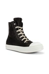Rick Owens Hi Top Sneaker In Black & White